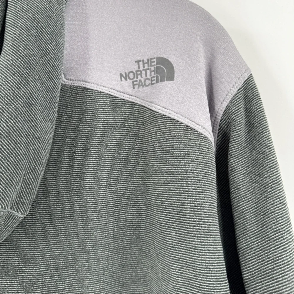 The North Face NINJA Hoodie Men's XL Gray‎ Color Block Polartec Pullover Active